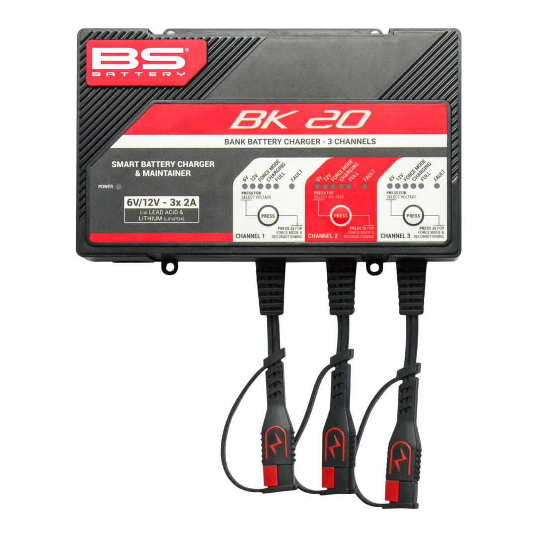 BS Battery BK20 6 V/12 V 3×2 A 3-kanalni pametni punjač akumulatora