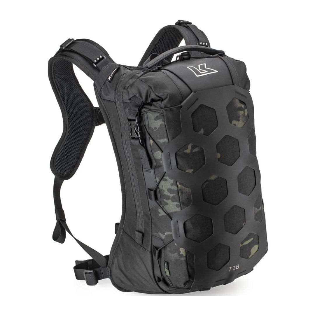 adnji predal z zadrgo na Kriega Trail 18 nahrbtniku.Hypalon mreža za zunanje shranjevanje na Kriega Trail 18.