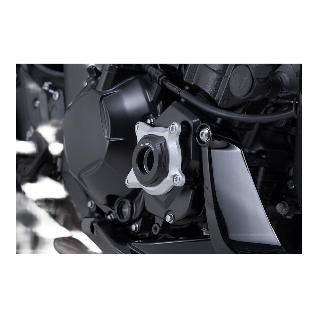 SW-Motech zaščita ohišja motorja črna / srebrna