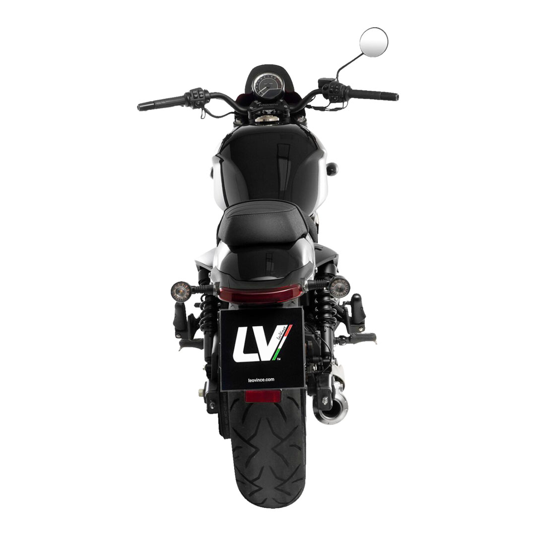 LeoVince Classic Racer Black Slip-On izpušni sistem 15012BU