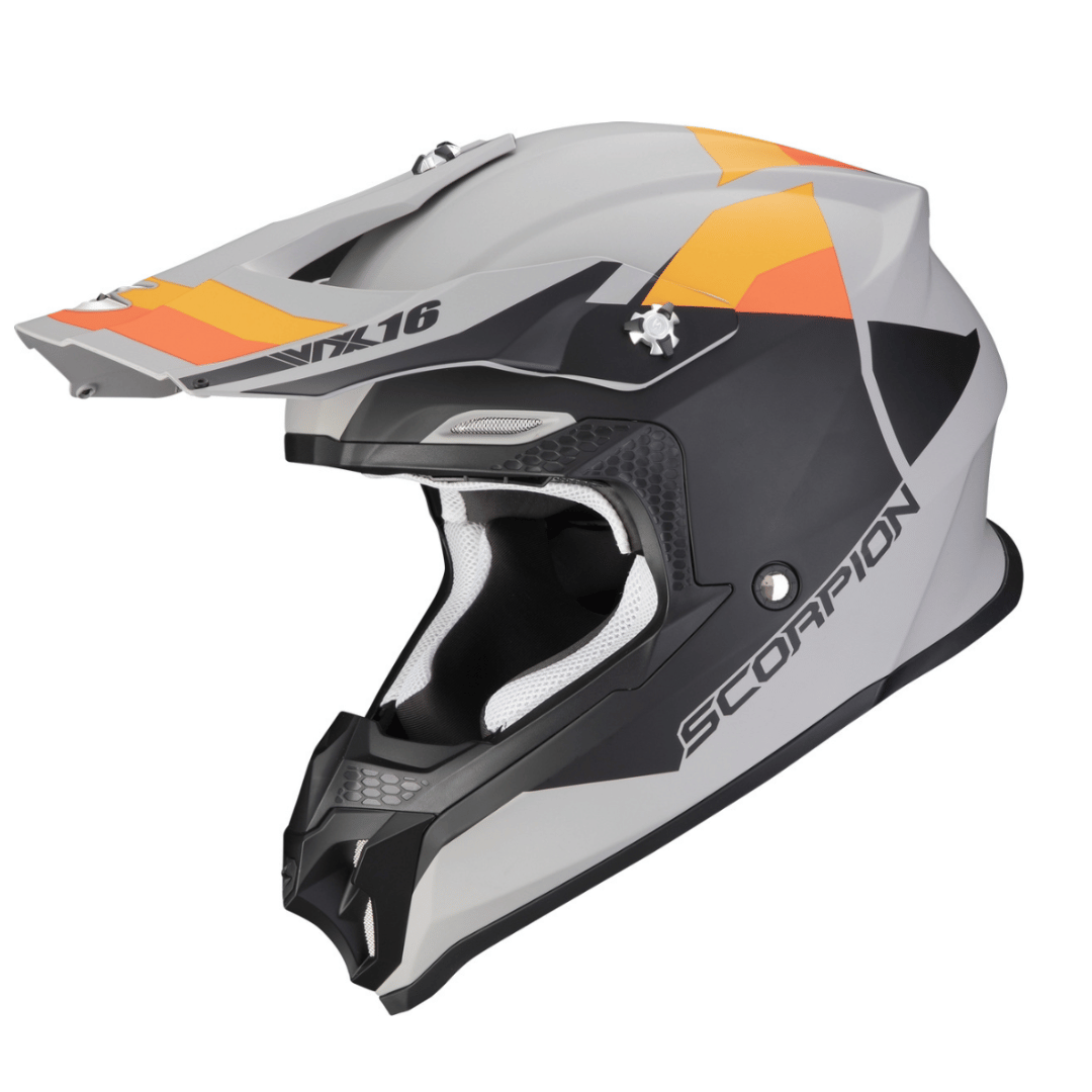 Scorpion VX-16 Evo Air Spectrum Motocross Čelada - pogled spredaj