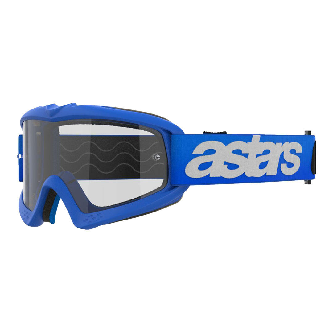 Kros očala Alpinestars Youth Vision Blaze modra/bela – prozorna leča