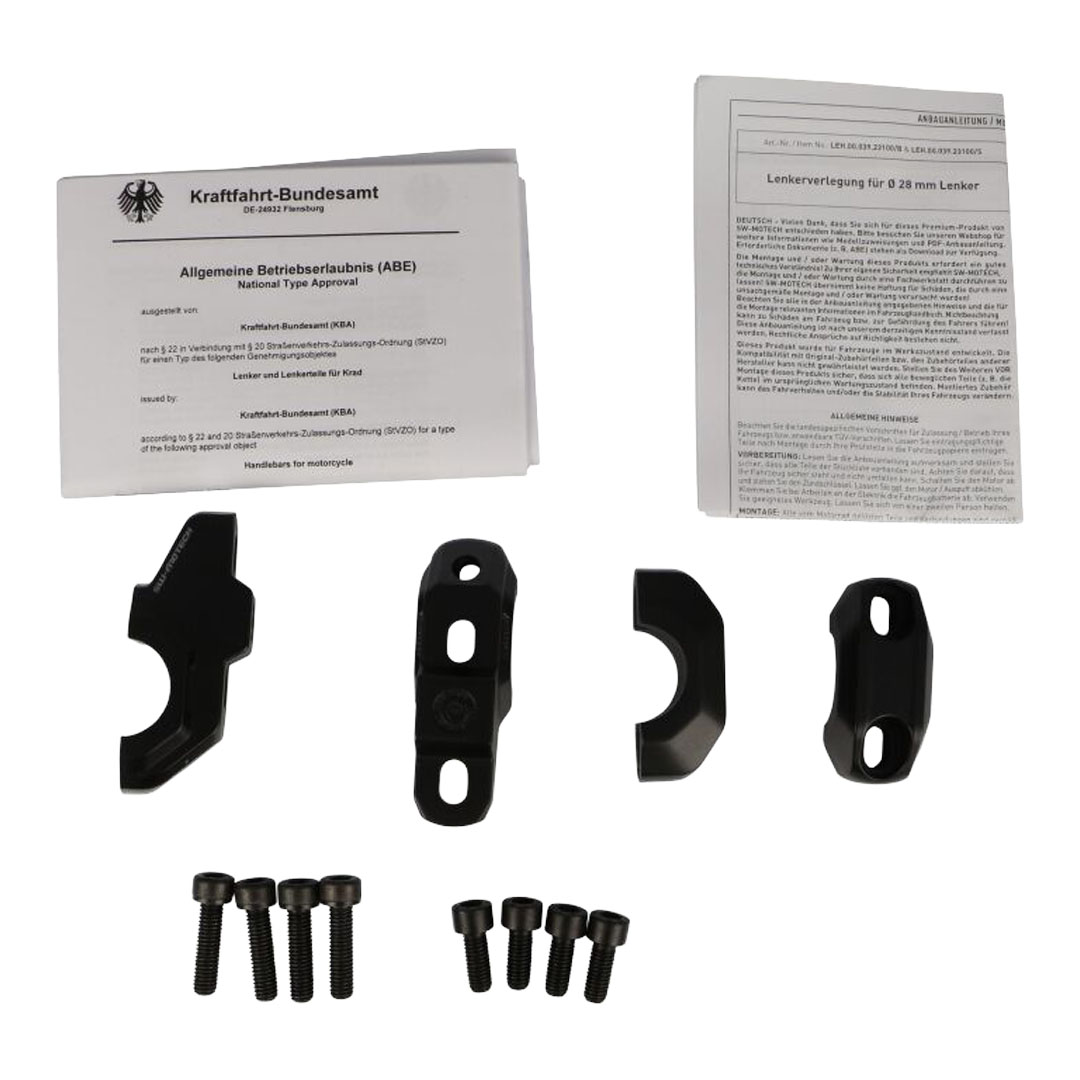 SW-Motech set za pomik in zvišanje krmila 30 mm / 22 mm