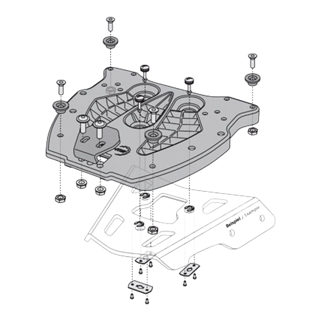 SW-MOTECH adapterska plošča za ALU-RACK za TRAX kovček