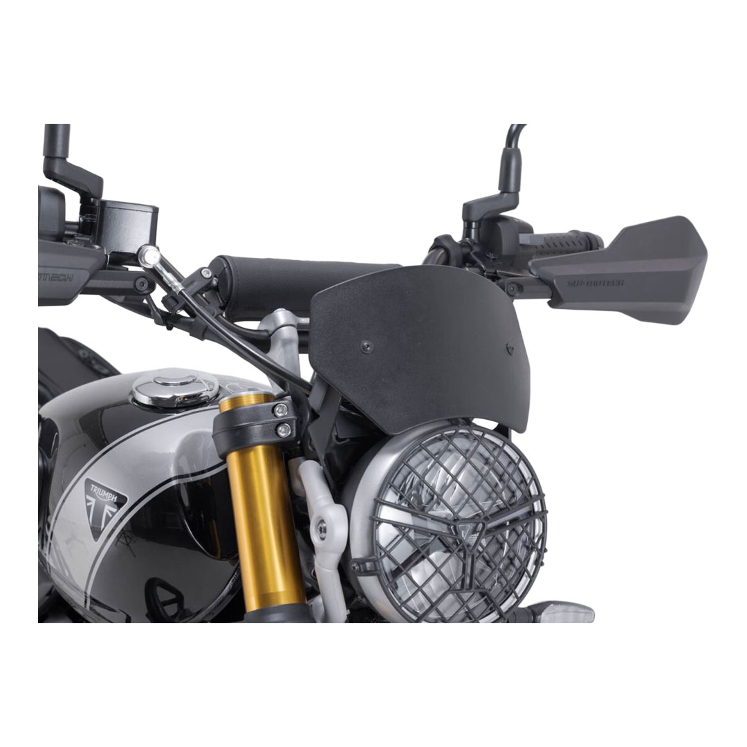 SW-MOTECH črn aluminijast vetrobran za Triumph Scrambler 400 X ABS