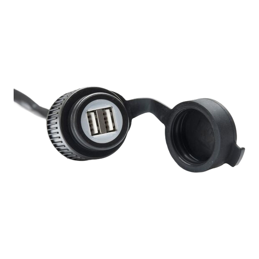 SW-MOTECH dvojna USB-A polnilna vtičnica z ožičenjem
