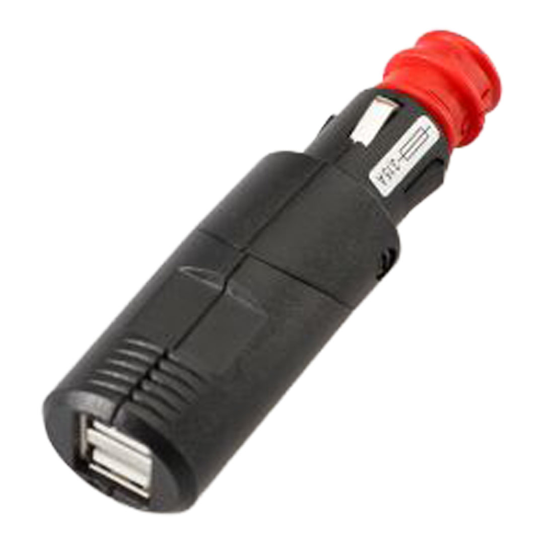 SW-MOTECH dvojna USB-A polnilna vtičnica z univerzalnim vtikačem