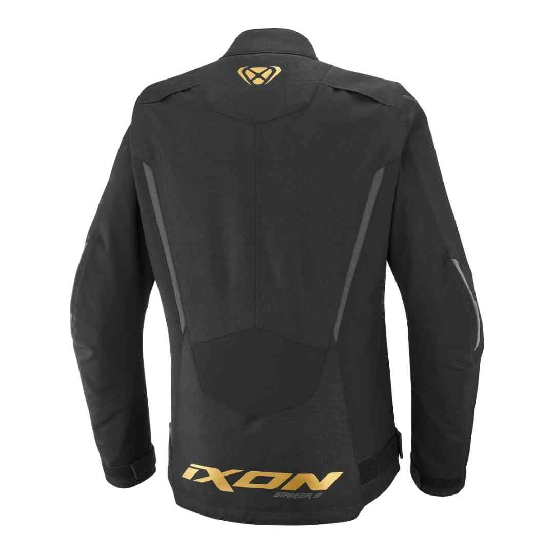 Ixon Striker 2 Lady črno bela motoristična jakna – pogled od zadaj