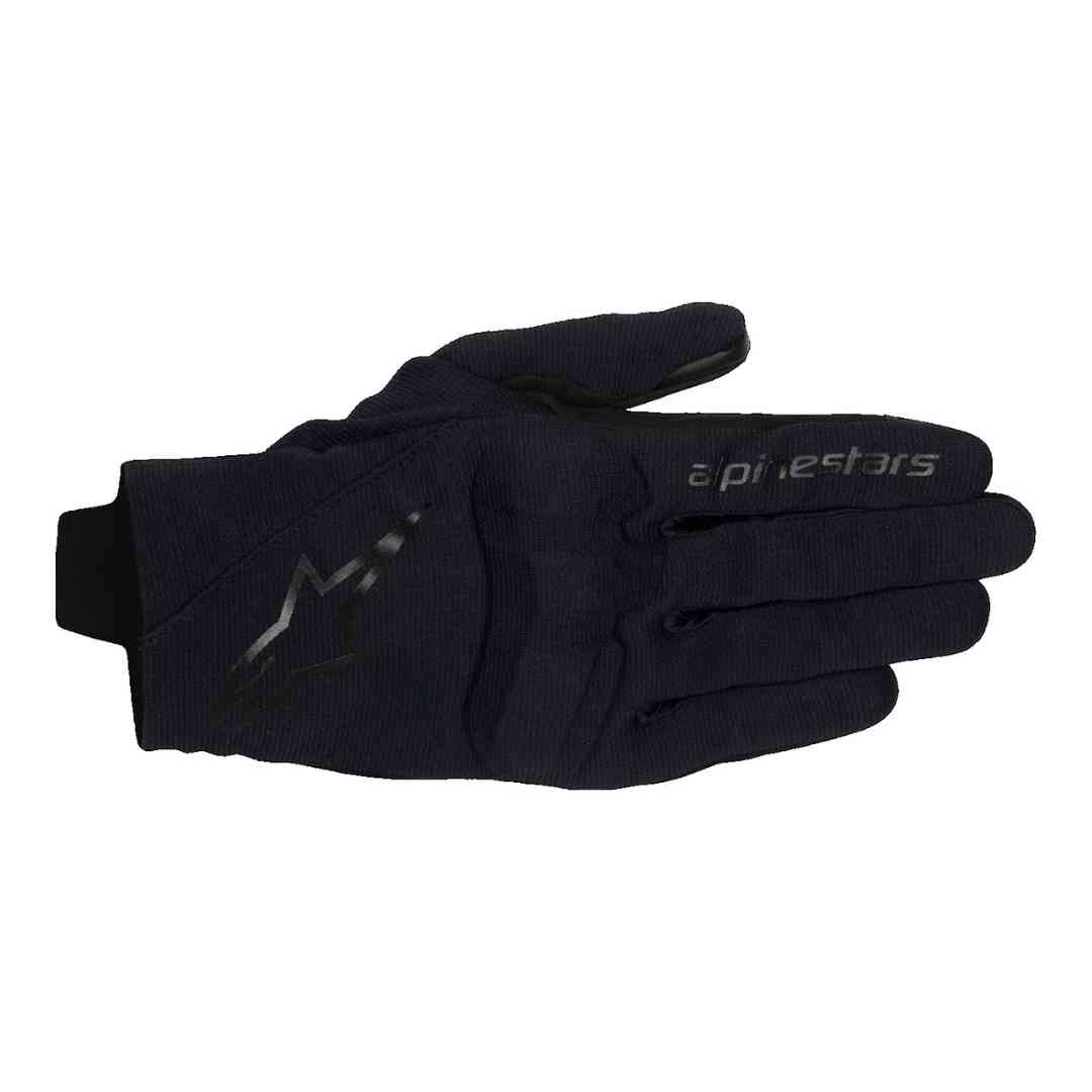 Alpinestars Reef V2 črne motoristične rokavice – prednji pogled