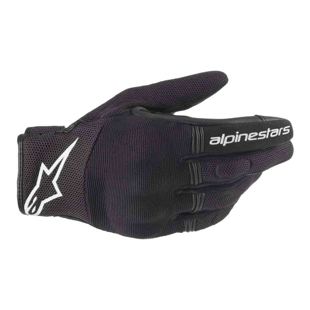 Alpinestars Stella Copper črno bele ženske motoristične rokavice – pogled od zgoraj