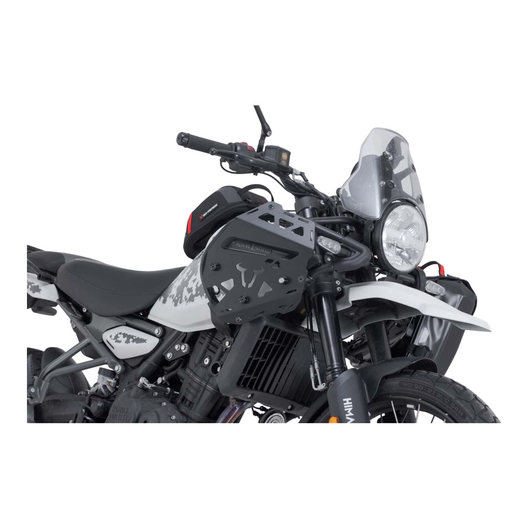 SW-MOTECH SLC desni stranski nosilec za Royal Enfield Himalayan 450 z originalnim zaščitnim okvirjem