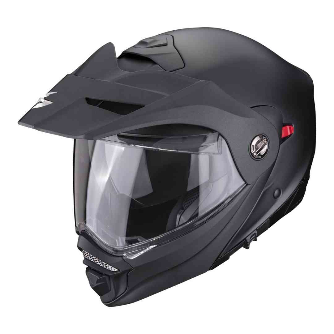 Scorpion ADX-2 Solid kaciga u mat crnoj boji – bočni pogled