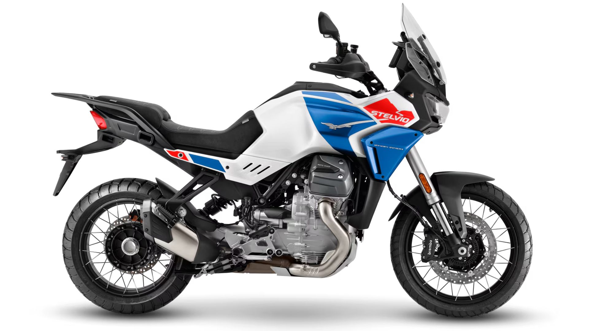Moto Guzzi Stelvio Duecento Tributo – ekskluzivna bela poslikava s poudarki