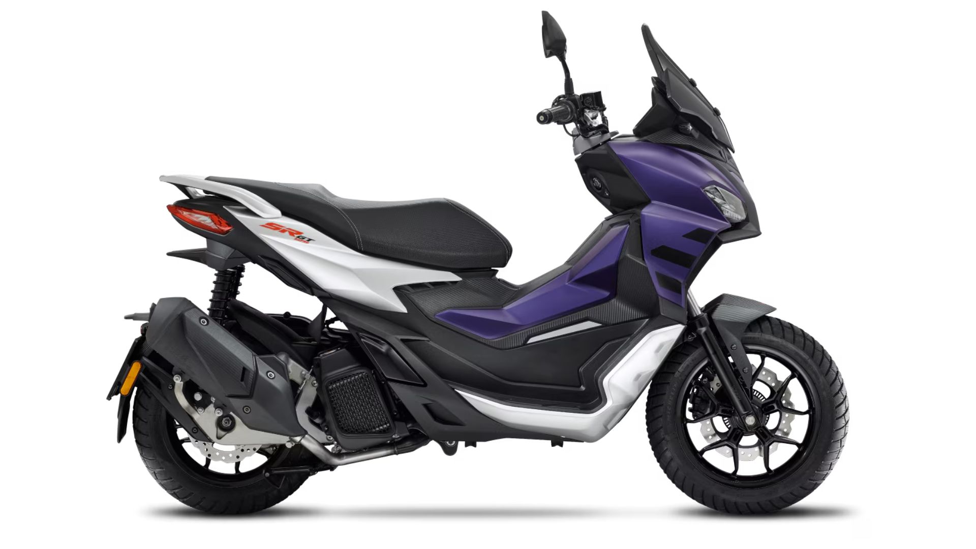 Aprilia SR GT 125 rdeča – stranski profil skuterja