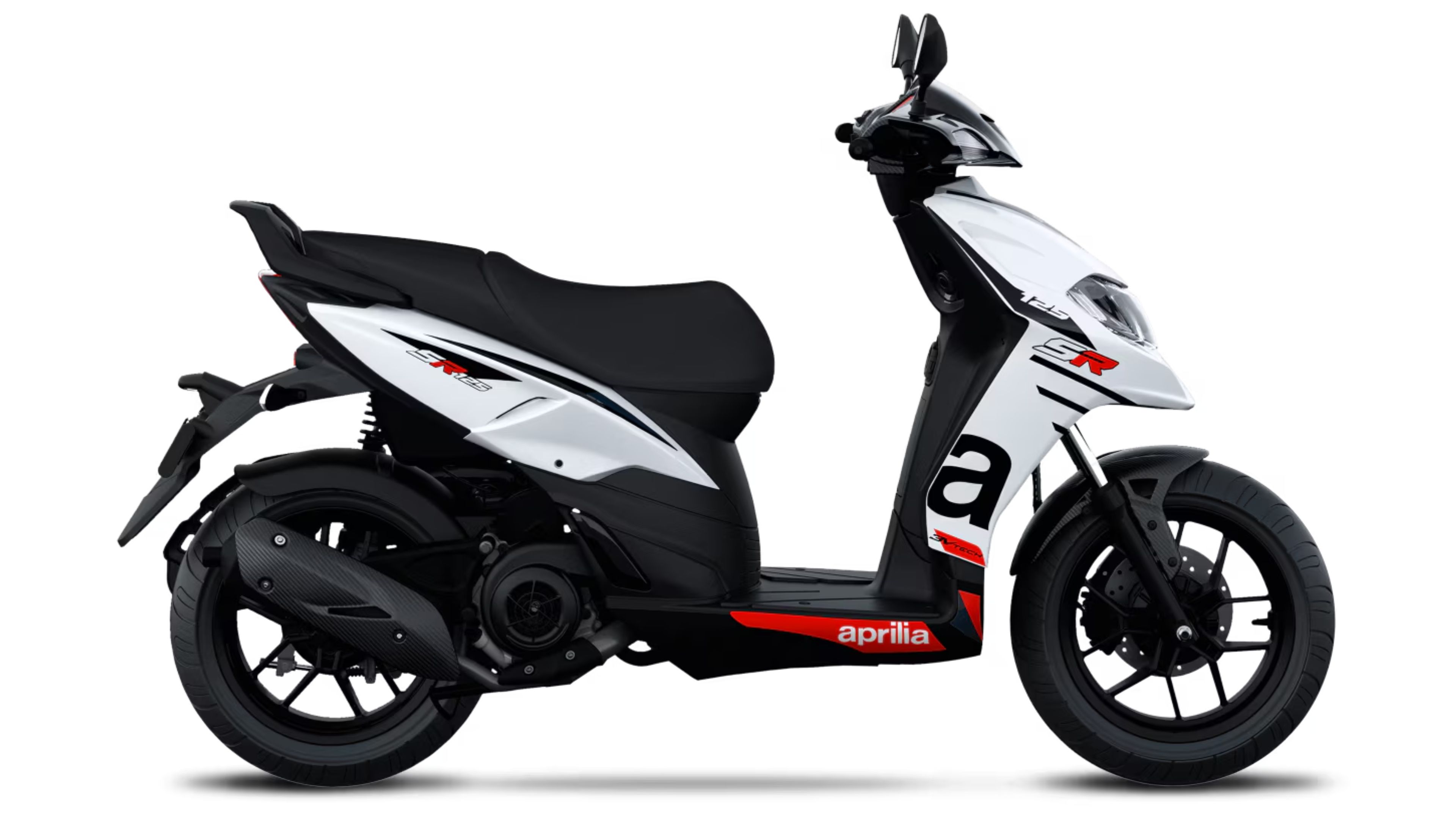 Aprilia SR 125 – pogled z boka z LED zadnjimi lučmi