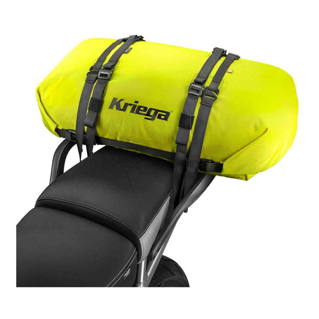 Kriega Rollpack 40 pritrjena na zadnji sedež motorja