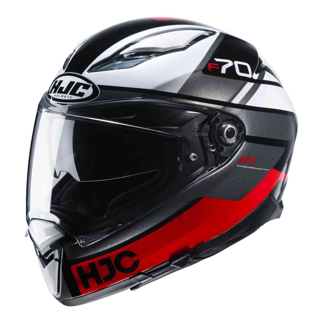 HJC F70 Tino integralna čelada – črno-sivo-rdeča