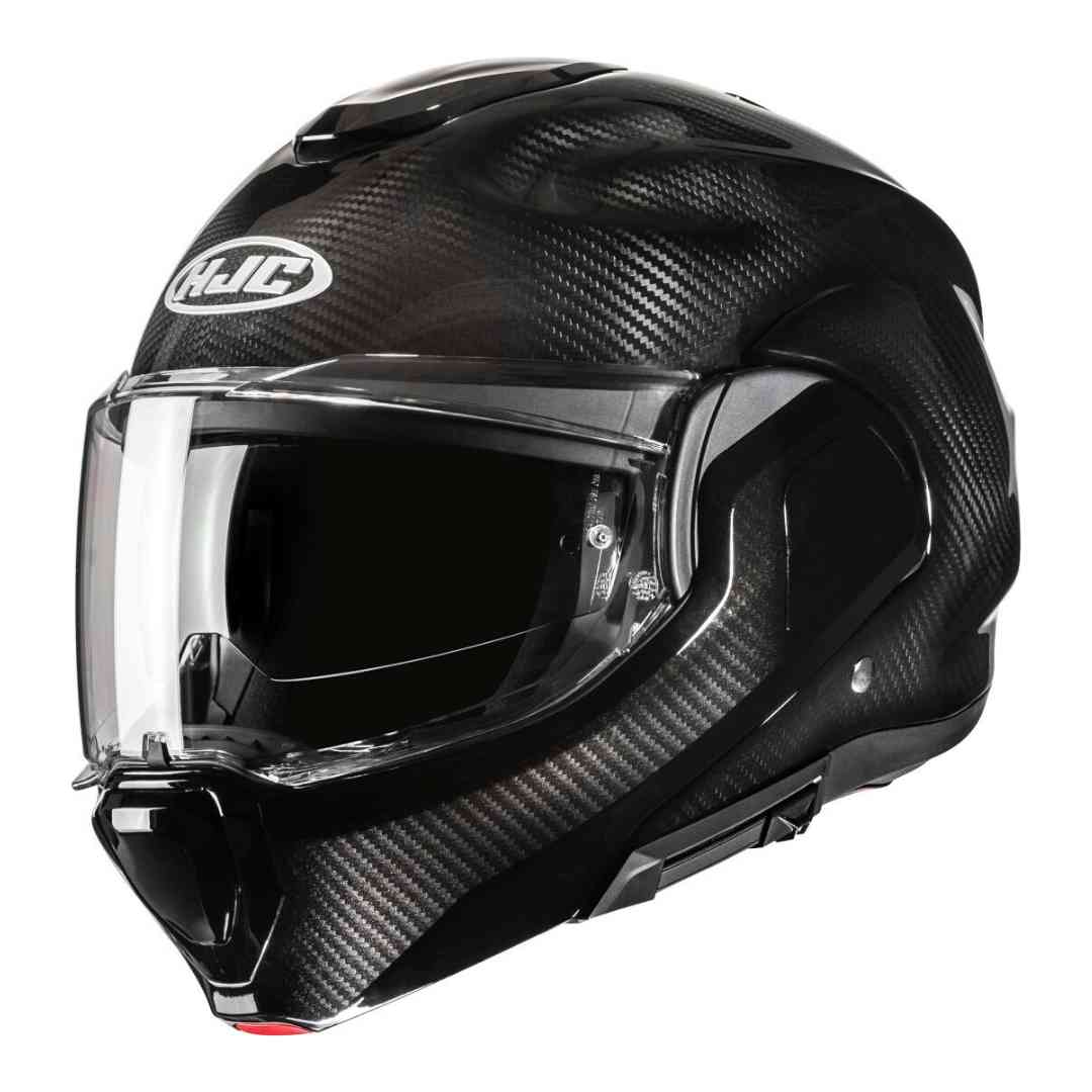 HJC F100 Carbon Solid čelada – pogled spredaj (mat črna)