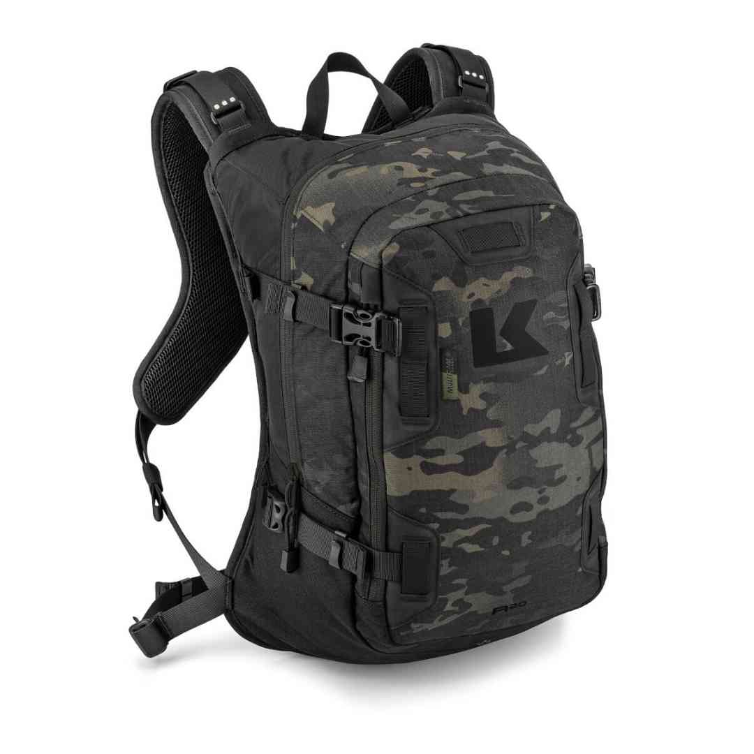 Kriega R20 Multicam Black ruksak – prednji pogled