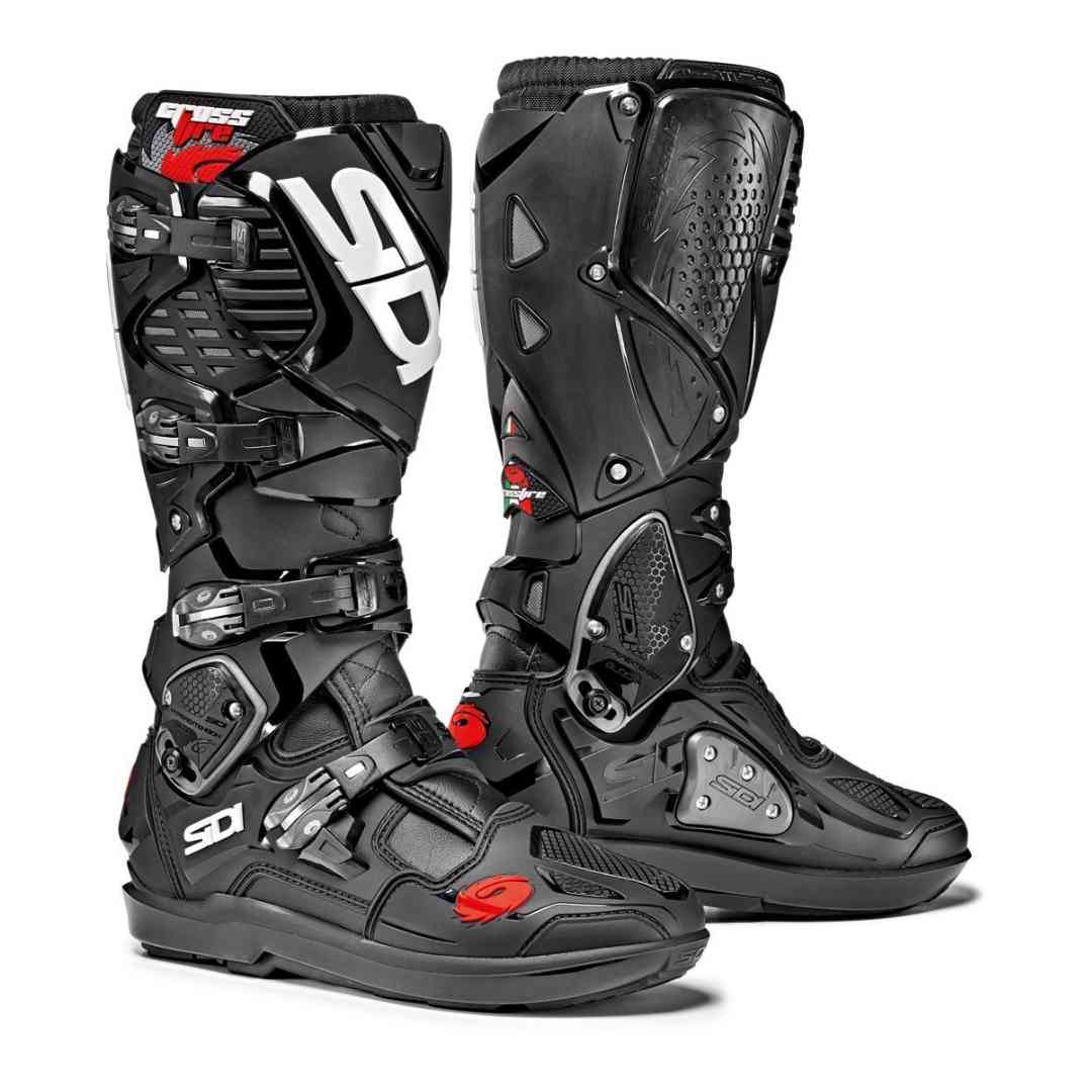 Crne motocross čizme Sidi Crossfire 3 SRS – bočni pogled