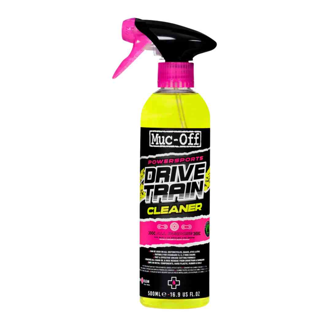 Plastenka Muc-Off Drivetrain Cleaner 500 ml – pogled od spredaj