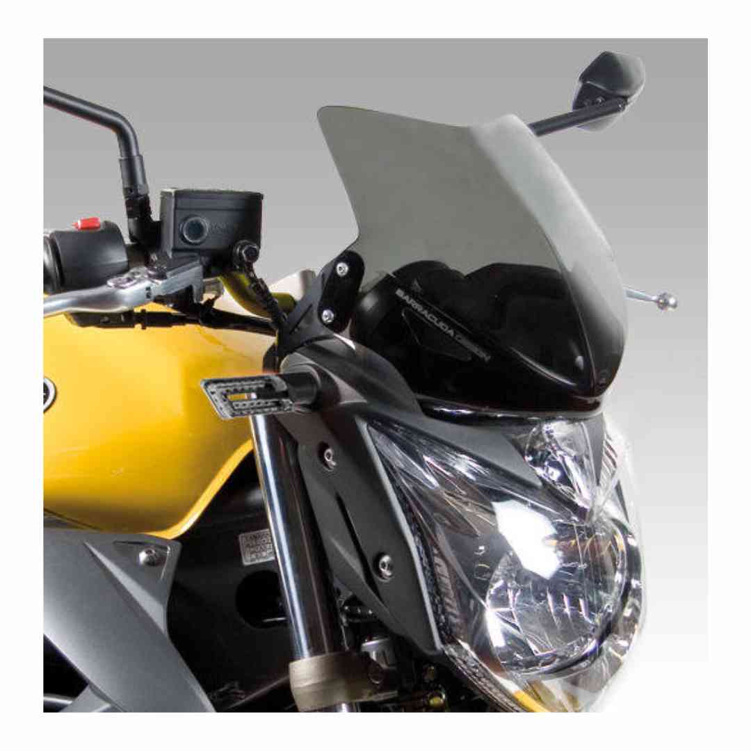 Yamaha XJ6 s montiranim Barracuda vizirjem