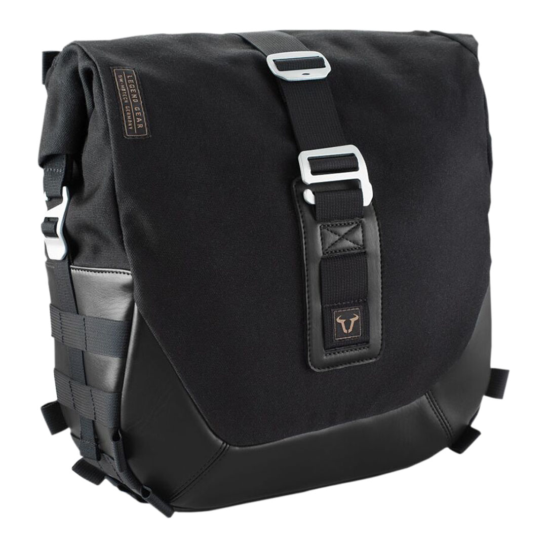 SW-Motech bočna torba Legend Gear LH2 za Aprilia, Benelli, BMW, CF Moto, Ducati, Harley Davidson, Honda, Indian, Kawasaki, KTM, Moto Guzzi, Royal Enfield, Suzuki, Triumph, Yamaha MT-09 – crna