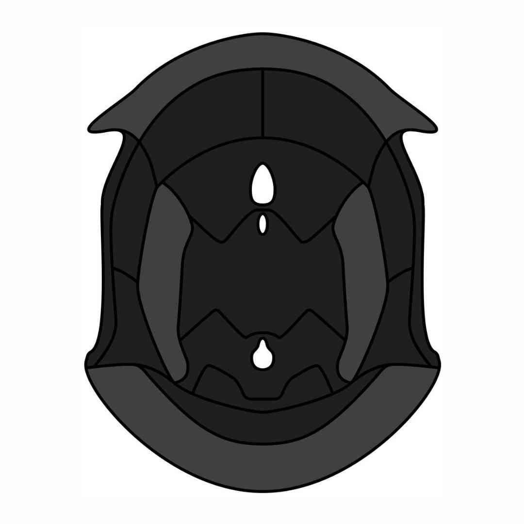 Notranja podloga za čelado Airoh REV 19 – pogled od zgoraj