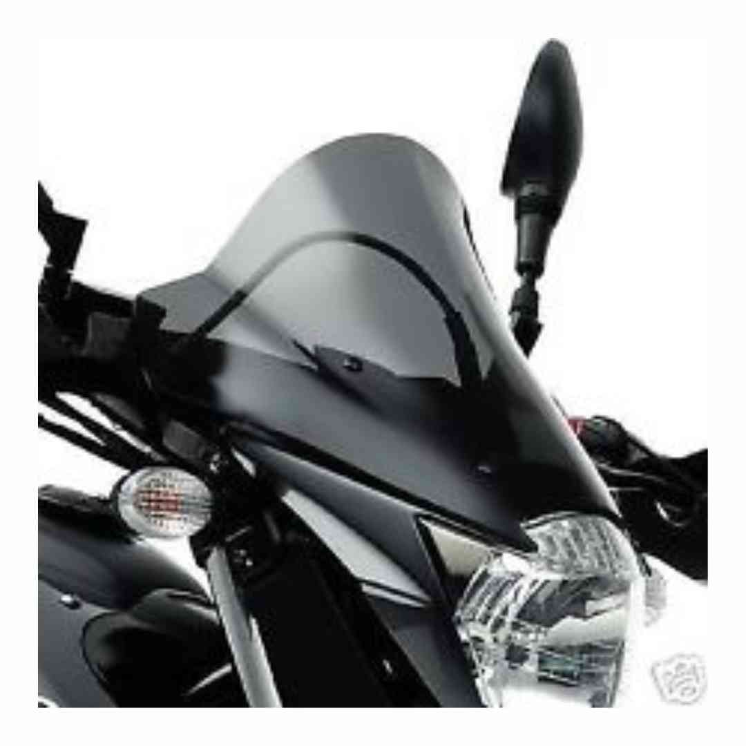 Kratki zatamnjen vizir za Yamaha XT660R (2004–2006) – prednji pogled