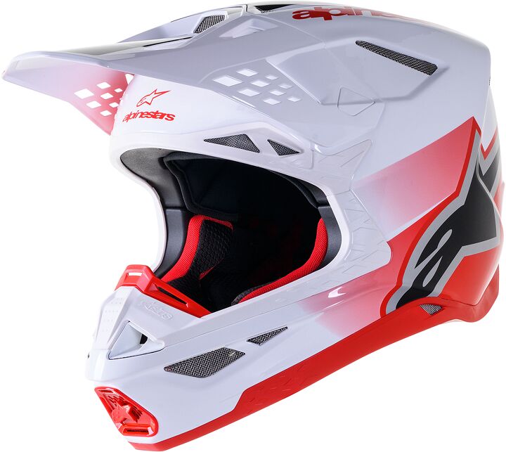HELMET SM10 UNIT RD/WT S