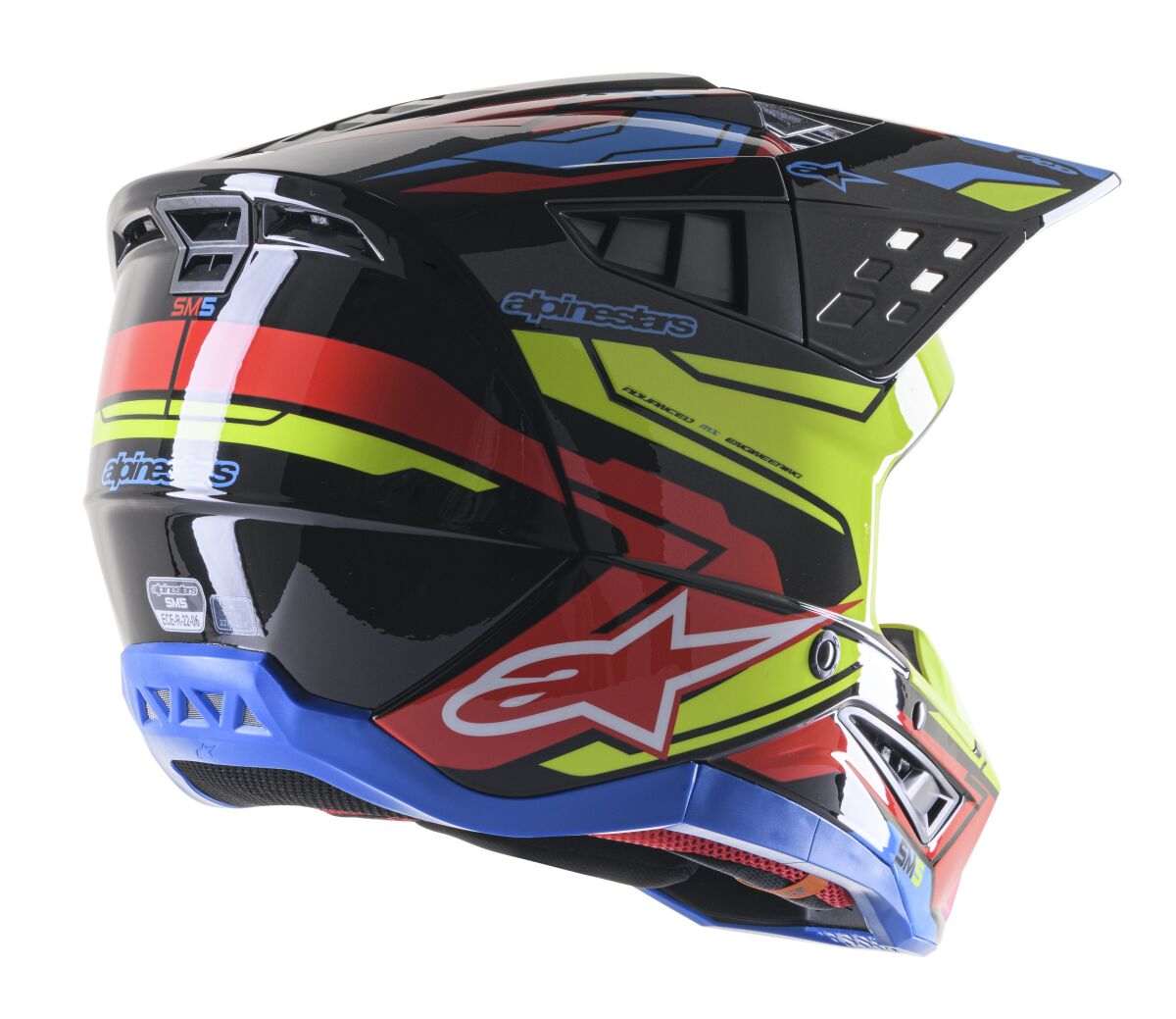 HELMET SM5 ACT2 BK/Y/R S