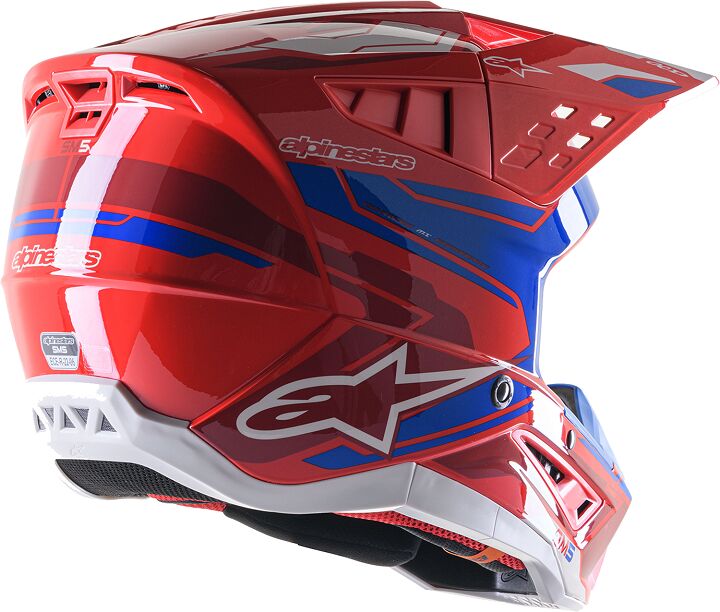 HELMET SM5 ACT2 RED/BL S