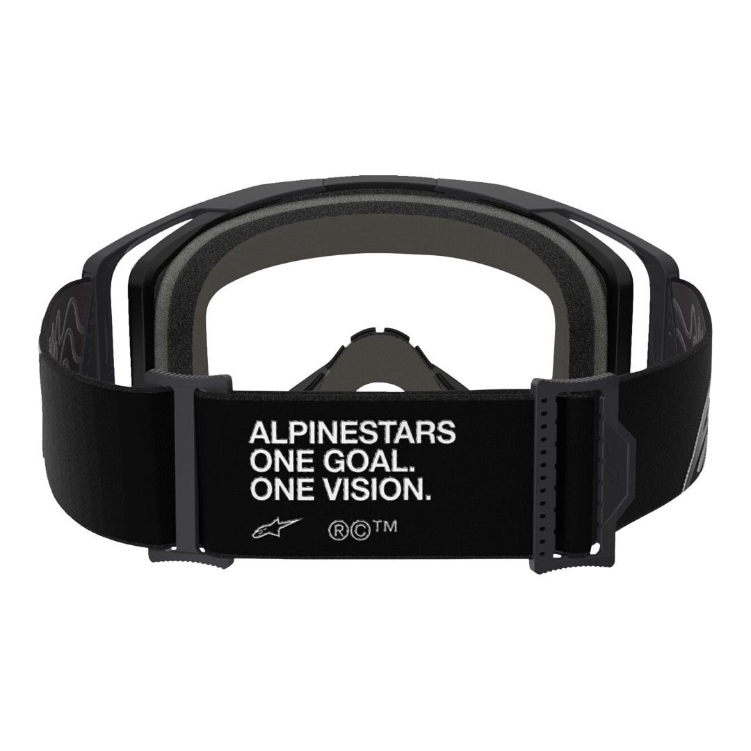 Kros naočale Alpinestars Vision 8 Corp crne – prozirna leća