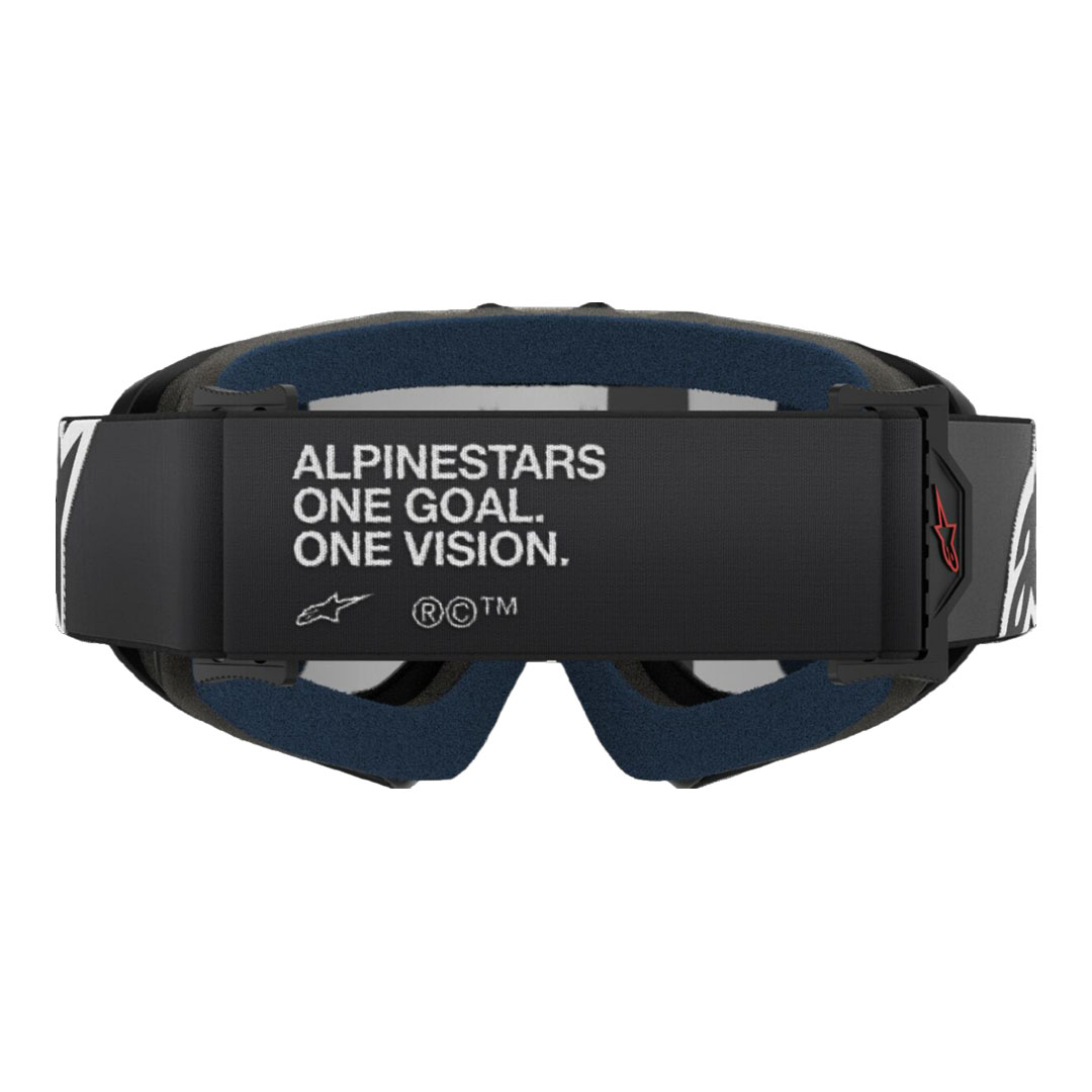 Kros naočale Alpinestars Youth Vision crne – zrcalna srebrna leća