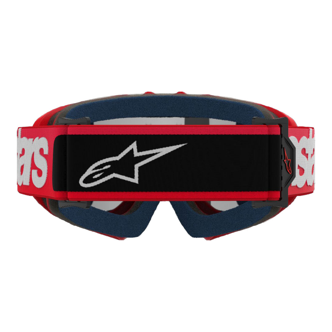 Kros naočale Alpinestars Youth Vision Blaze crvene – zrcalne srebrne leće
