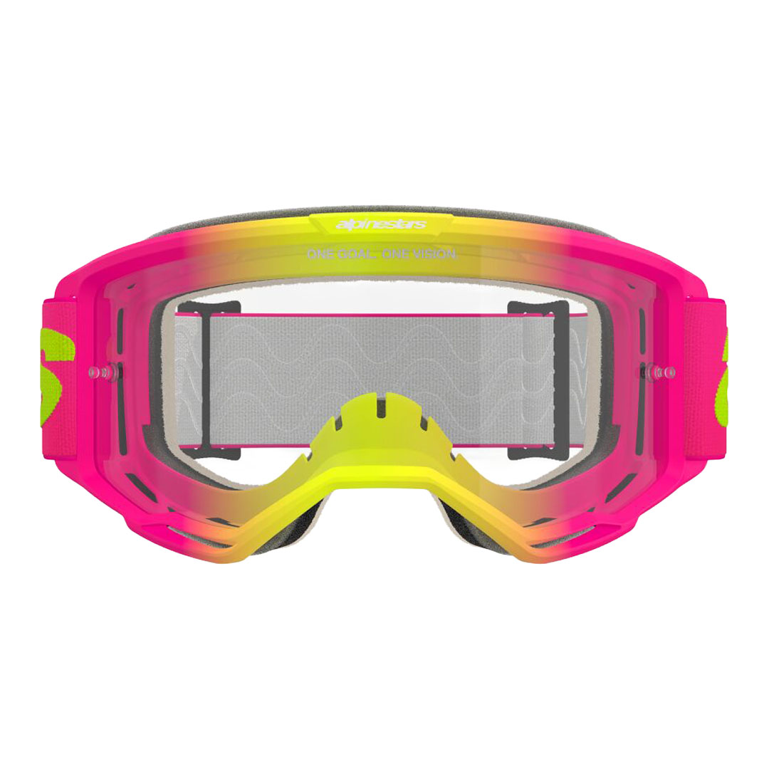 Kros naočale Alpinestars Vision 5 roza/žute – prozirne leće