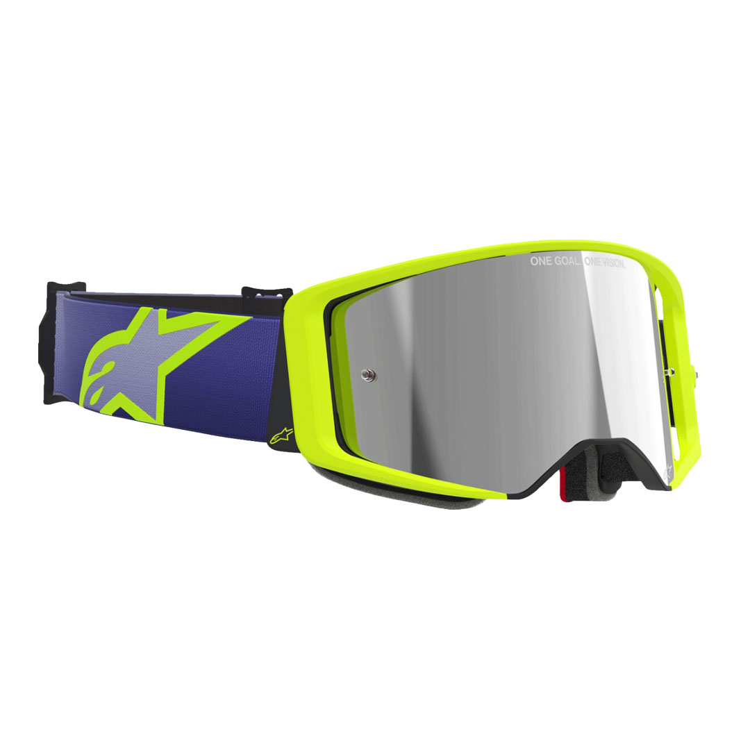 Kros naočale Alpinestars Supertech Vision Corp ljubičaste/žute – srebrna zrcalna leća