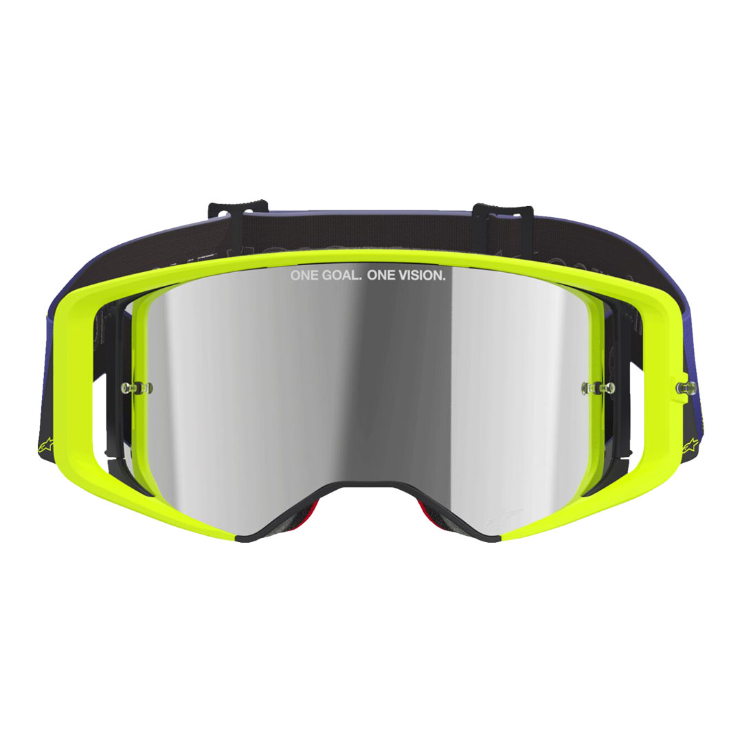 Kros naočale Alpinestars Supertech Vision Corp ljubičaste/žute – srebrna zrcalna leća