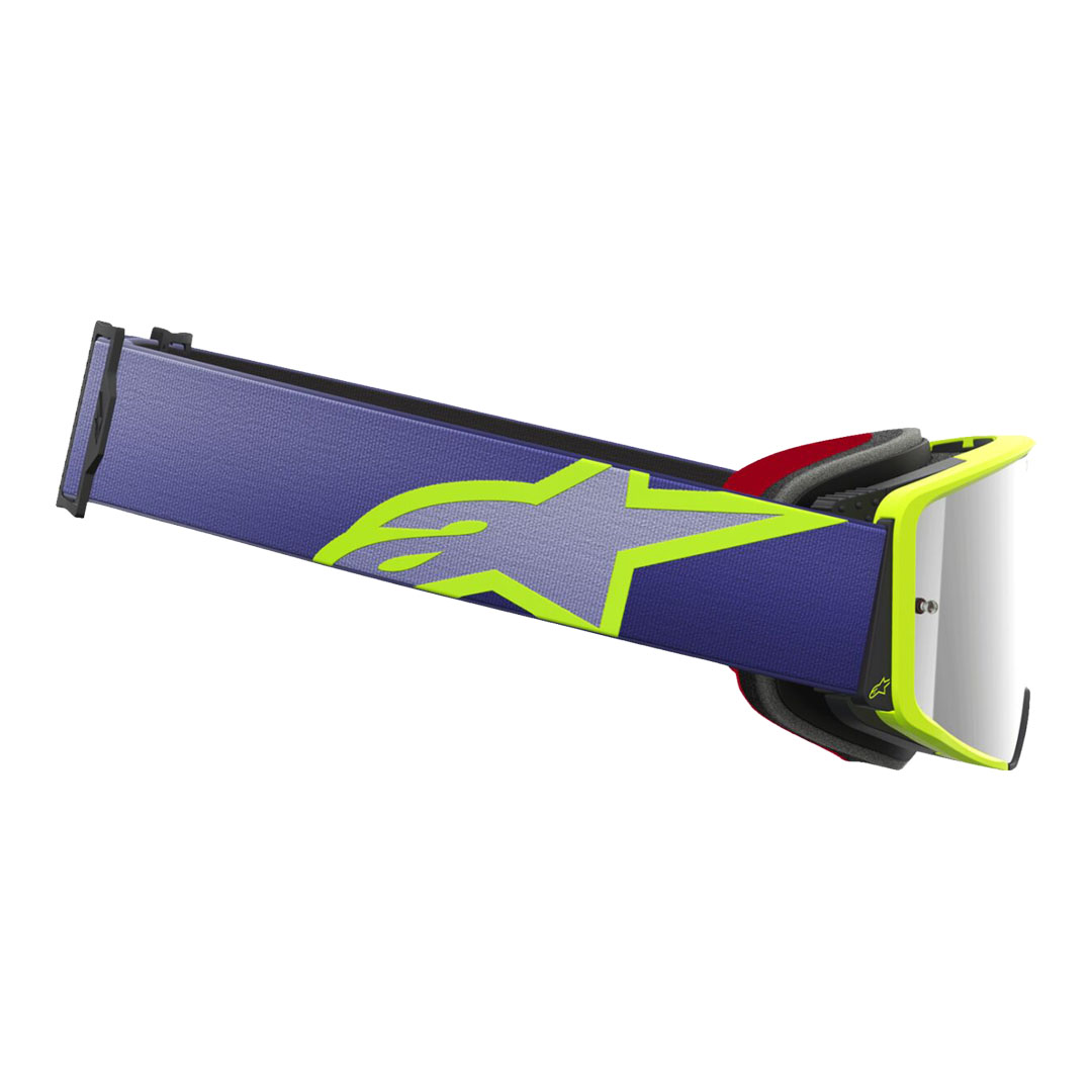 Kros naočale Alpinestars Supertech Vision Corp ljubičaste/žute – srebrna zrcalna leća