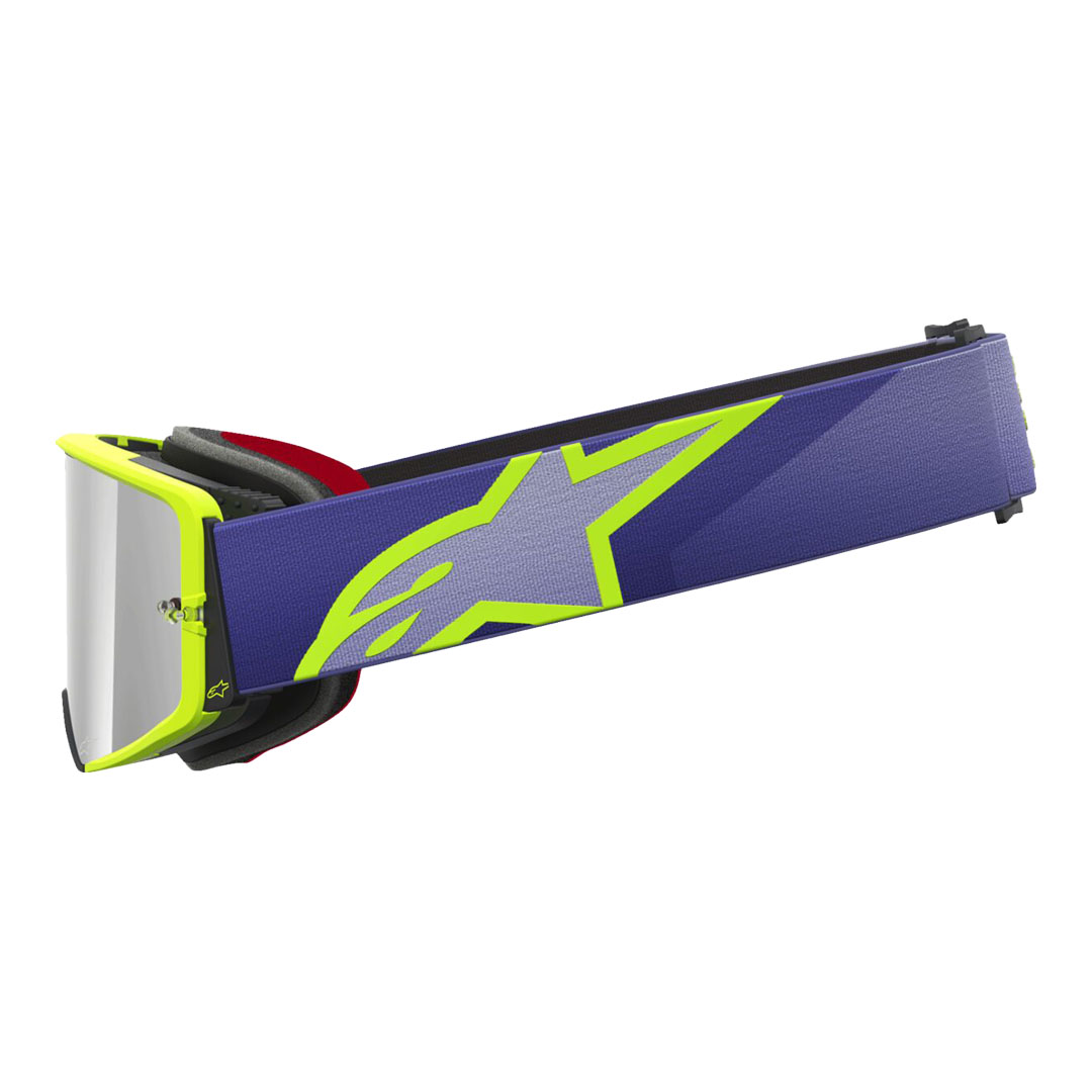 Kros naočale Alpinestars Supertech Vision Corp ljubičaste/žute – srebrna zrcalna leća