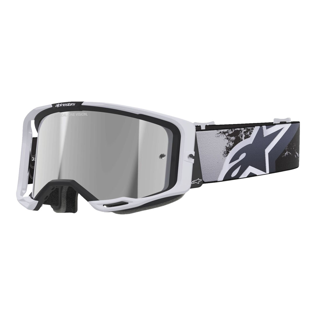 Kros naočale Alpinestars Vision 8 Lahnd sive/srebrne – srebrna zrcalna leća