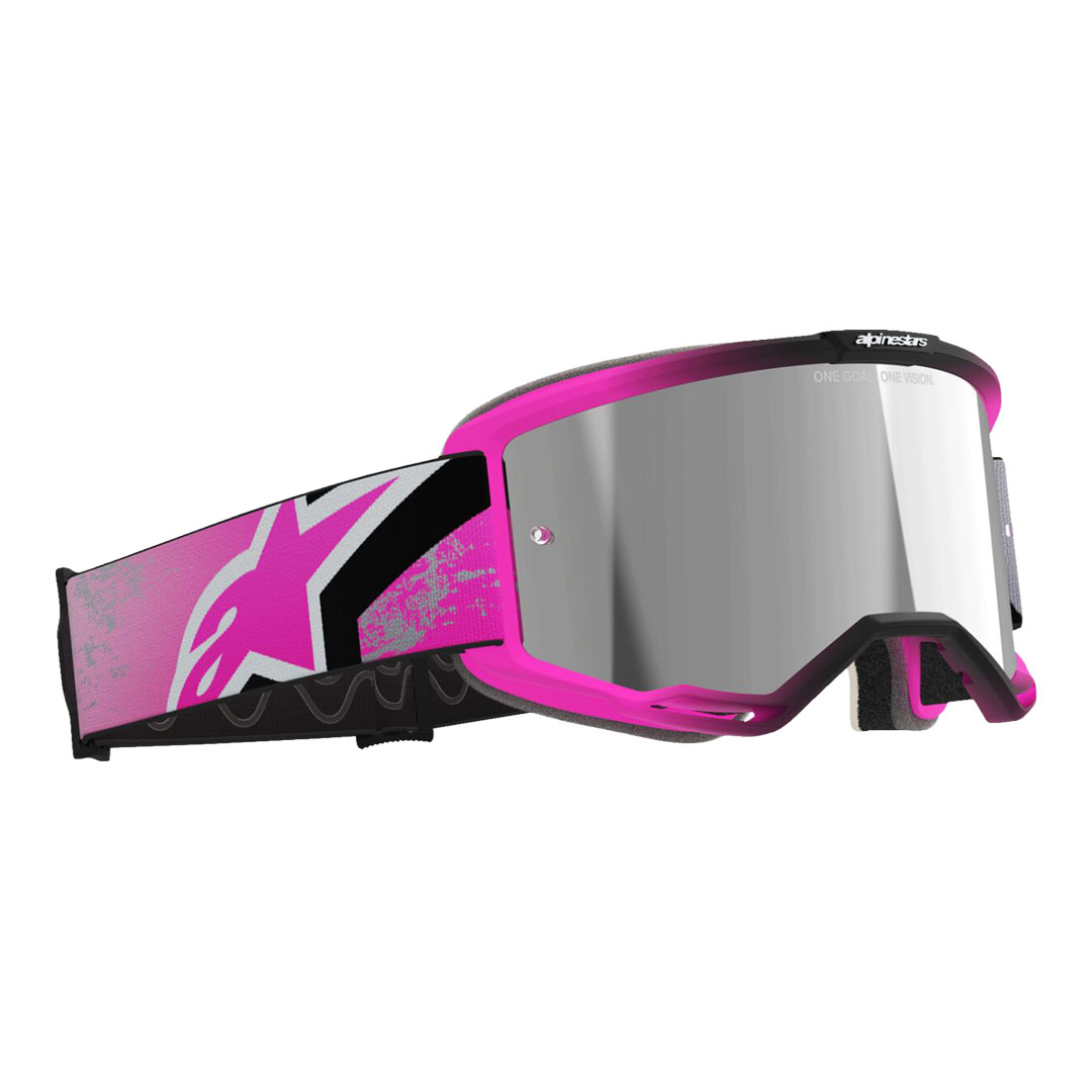 Kros naočale Alpinestars Vision 5 Lahnd siva/roza/srebrna – zrcalna srebrna leća