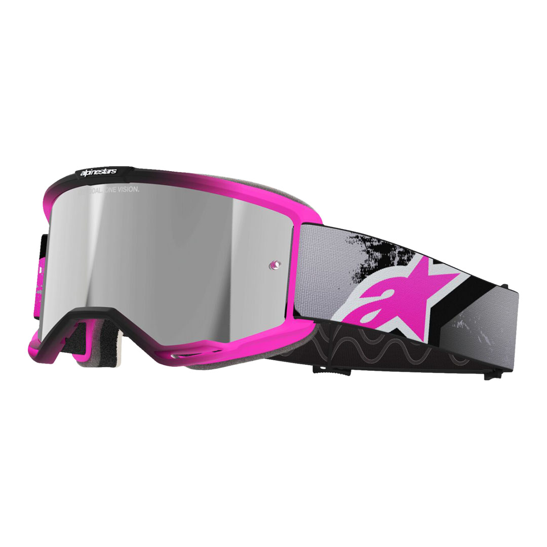 Kros naočale Alpinestars Vision 5 Lahnd siva/roza/srebrna – zrcalna srebrna leća