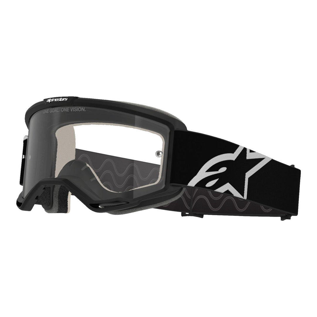 Kros naočale Alpinestars Vision 5 Corp crna – prozirna leća