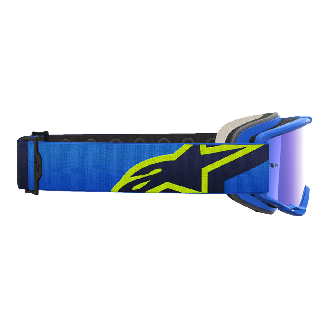 Kros naočale Alpinestars Vision 5 Corp plava/žuta – plava zrcalna leća