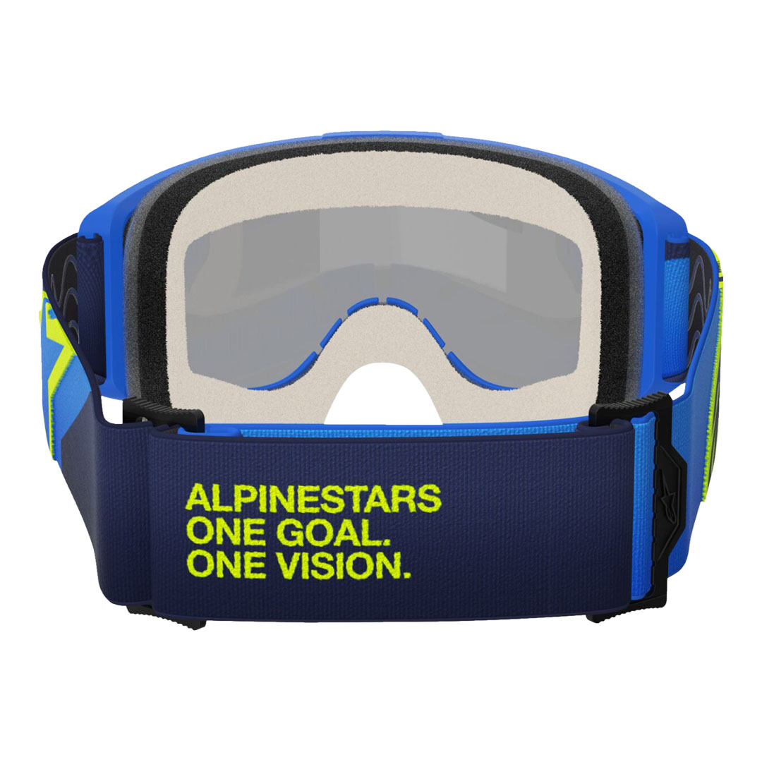 Kros naočale Alpinestars Vision 5 Corp plava/žuta – plava zrcalna leća