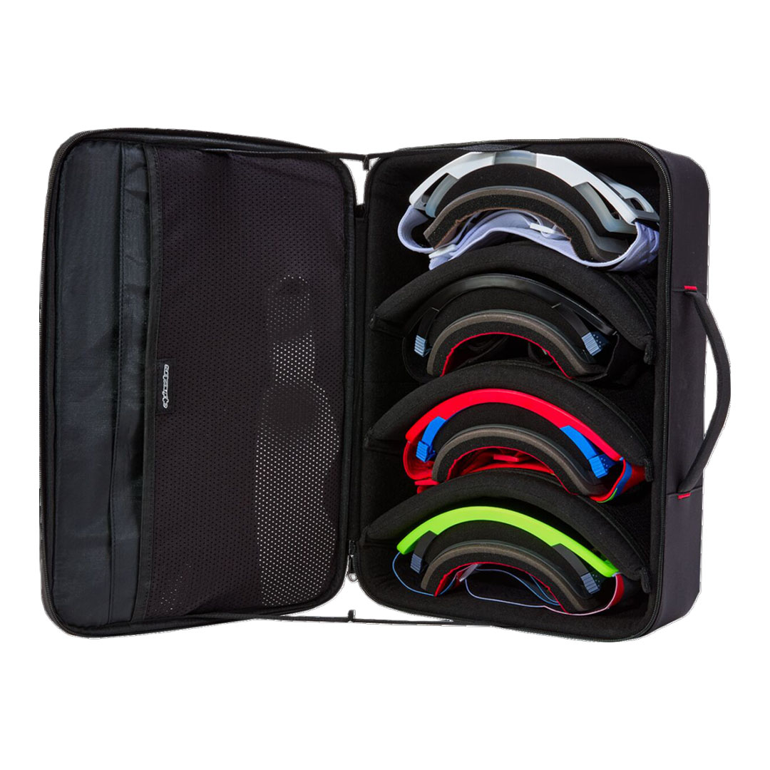 Torba za naočale Alpinestars Goggle Bag crna/crvena
