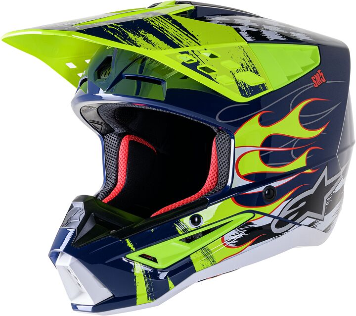 HELMET SM5 RASH NV/YL M