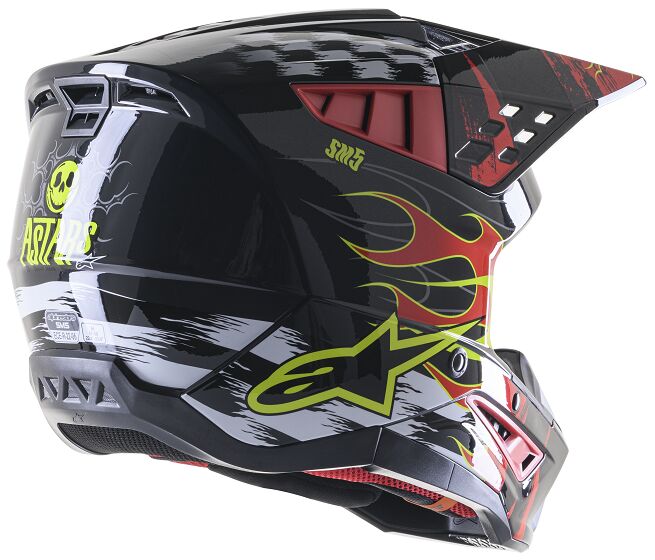 HELMET SM5 RASH RED/G M