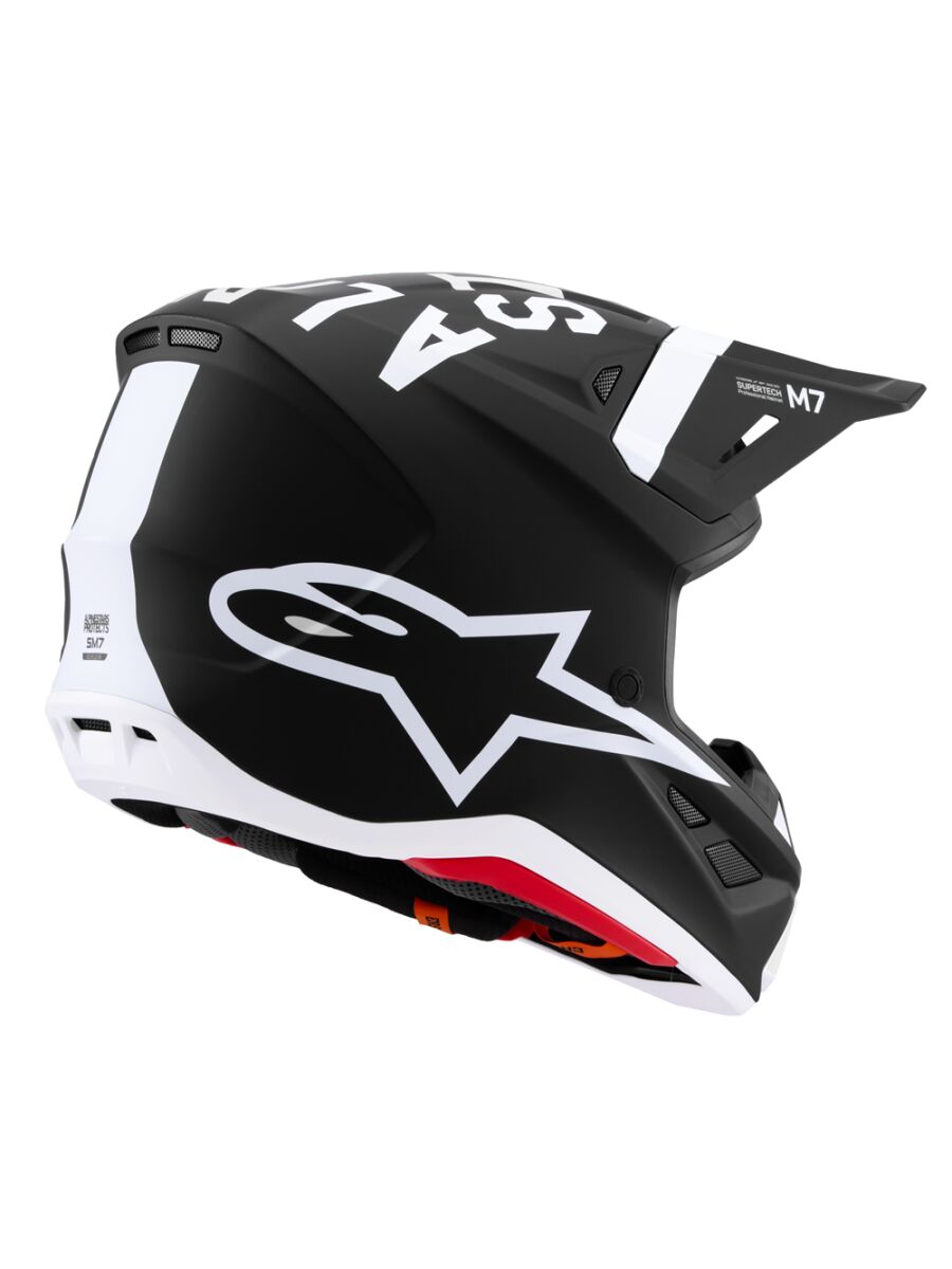 HELMET SM7 DASHER BLK/WHT XS